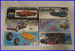 Lot Of 6 Car Model Kits 86 El Camino Ss 48 Lincoln 66 Mercury New Factory Sealed