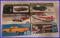 Lot Of 6 Car Model Kits 86 El Camino Ss 48 Lincoln 66 Mercury New Factory Sealed