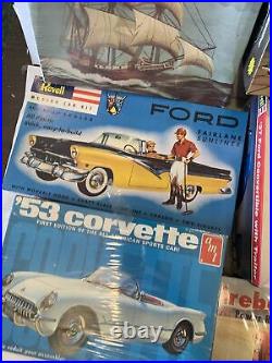 Lot Of 8 Vintage Car Model Kits Monogram Amt Revell Ertl All Never Used New