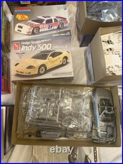 Lot of 12 Plastic Model Car and Airplane Kits Amt Lindberg Revell Monogram