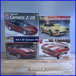 Lot of 4 Camaro Model Car Kits, Vintage, Z/28, RS, Ultra-Z, AMT, Revell CA04