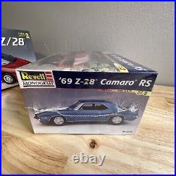 Lot of 4 Camaro Model Car Kits, Vintage, Z/28, RS, Ultra-Z, AMT, Revell CA04