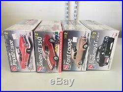 Lot of 4 New AMT Ertl Model Kits 67 Shelby GT, 67 Mustang GT, 58 Impala, 40 Ford