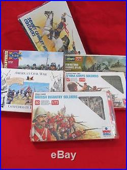 Lot of 6 Soldier Military Model Kits Unassembled in original boxes