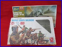 Lot of 6 Soldier Military Model Kits Unassembled in original boxes