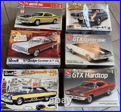 Lot of 6 revell and Amt model car kits 125 Great lot
