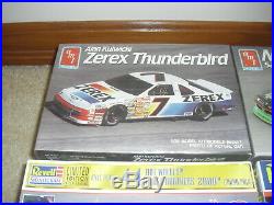 Lot of 7 New Nascar Model Kits / Earnhardt, Petty, Zerex, Crayola and more