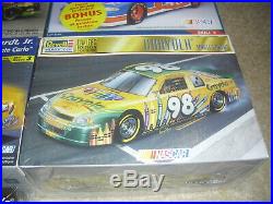 Lot of 7 New Nascar Model Kits / Earnhardt, Petty, Zerex, Crayola and more