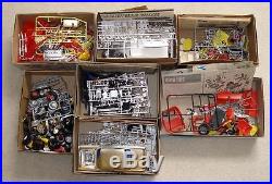 Lot of Vintage Plastic Model Car Kits Parts Boxes AMT Revell Monogram