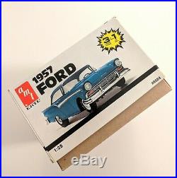 MODEL CAR KIT LOT (2 KITS) AMT 1957 Ford & REVELL 1948 Ford Custom Coupe 1/25