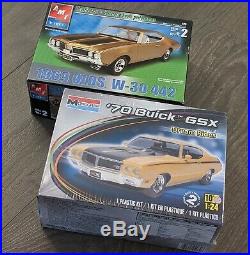 MODEL CAR KIT LOT (2 KITS) AMT ERTL 1969 OLDS & Monogram 70 Buick GSX NEW
