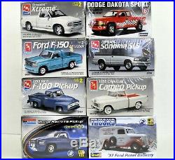 MODEL CAR LOT B (8) AMT LINDBERG MONOGRAM REVELL 1/25 scale TRUCK KITS NIB