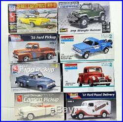 MODEL CAR LOT C (8) AMT/ERTL MONOGRAM REVELL 1/25 1/24 scale TRUCK KITS