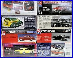 MODEL CAR LOT E (8) AMT AMT/ERTL REVELL MONOGRAM 1/24 1/25 MODEL CAR kits