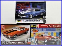 MODEL CAR LOT H (3) AMT and REVELL 1/25 CHEVROLET CAMARO car kits