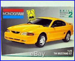 MODEL CAR LOT J (3) AMT & MONOGRAM 1/25 1/24 FORD MUSTANG & SHELBY car kits