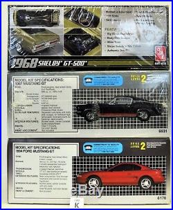 MODEL CAR LOT K (3) AMT/ERTL 1/25 FORD & SHELBY MUSTANG car kits