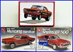 MODEL CAR LOT L (3) AMT/ERTL 1/25 FORD & SHELBY MUSTANG car kits