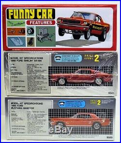 MODEL CAR LOT L (3) AMT/ERTL 1/25 FORD & SHELBY MUSTANG car kits