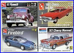 MODEL CAR LOT M (10) AMT LINDBERG REVELL MONOGRAM 1/24 1/25 MODEL CAR kits