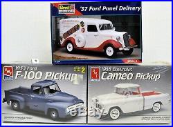 MODEL CAR LOT T (3) 1/25 AMT & REVELL MONOGRAM CHEVROLET & FORD truck kits