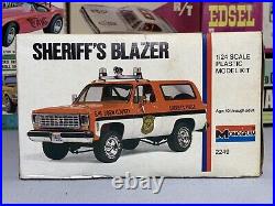 MONOGRAM 1980 CHEVROLET K5 4x4 SHERIFF's BLAZER KIT#2249 AMT MPC NOS S/I