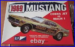 MPC 1969 Ford Mustang Mach I CJ Drag 4-in-1 Annual Kit #1369 Unbuilt in Box 69