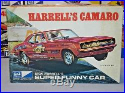 Mpc 1970 Issue Dick Harrell's Super Camaro Funny Car #726-200 Amt Unbuilt Kit