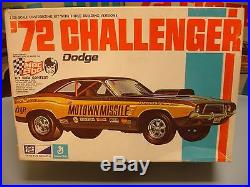 Mpc 1972 Dodge Challenger Motown Missle #1-7214-225 72 1/25 Amt Mint Unbuilt Kit