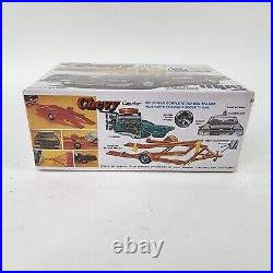 MPC 1976 Chevy Caprice & Trailer 125 Model Kit Retro Deluxe NEW SEALED MINT