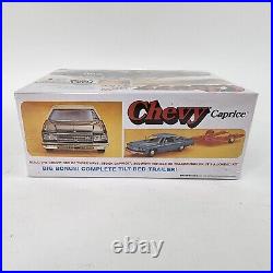 MPC 1976 Chevy Caprice & Trailer 125 Model Kit Retro Deluxe NEW SEALED MINT