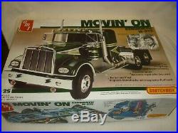Matchbox Amt un built plastic kit of a Kenworth W 925 MOVIN-ON Boxed