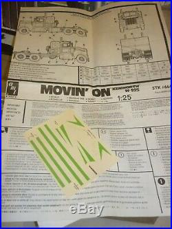 Matchbox Amt un built plastic kit of a Kenworth W 925 MOVIN-ON Boxed