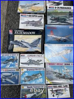 Mixed Lot Of 27 Vintage Model Airplanes Military Revell Monogram Scalecraft 148