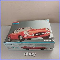 Monogram Model Kit Jaguar XK-E Coupe 18 254-Pc Box Instructions Unpunched READ