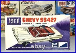 Mpc 1968 Chevy Ss427 Impala Convertible #468-200 Amt 1/25 Nos Mint Model Kit S/i