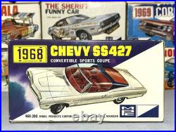 Mpc 1968 Chevy Ss427 Impala Convertible #468-200 Amt 1/25 Nos Mint Model Kit S/i