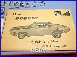 Mpc 1968 Pontiac Gto Bobcat Funny Car#708-200 Amt 1/25 Rare Complete Model Kit