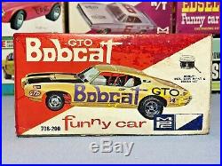 Mpc 1968 Pontiac Gto Bobcat Funny Car#708-200 Amt 1/25 Rare Complete Model Kit