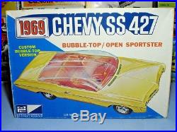Mpc 1969 Chevrolet Impala Ss427 Convertible #469-200 69 1/25 Amt Rare Model Kit