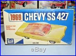 Mpc 1969 Chevrolet Impala Ss427 Convertible #469-200 69 1/25 Amt Rare Model Kit