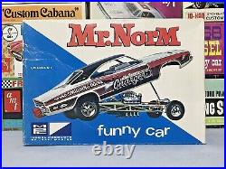 Mpc 1969 Dodge Charger Mr. Norm Funny Car #714-200 1/25 Amt Complete Model Kit