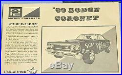 Mpc 1969 Dodge Coronet R/t Superbee Kit #1769-200 Amt 1/25 Complete O/b Model