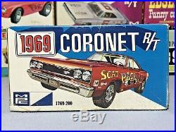 Mpc 1969 Dodge Coronet R/t Superbee Kit #1769-200 Amt 1/25 Complete O/b Model