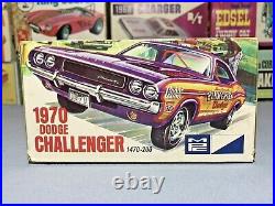 Mpc 1970 Dodge Challenger R/t Kit #1470-200 Amt 1/25 Vintage Complete Model Kit