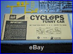 Mpc 1970 Mercury Cyclone Boss 429 Cyclops Funny Car #739-225 1/25 Amt Model Kit