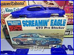 Mpc 1971 Pontiac Gto Screamin Eagle #1-1753-225 Amt 1/25 Rare Used Builder Kit