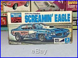 Mpc 1971 Pontiac Gto Screamin Eagle #1-1753-225 Amt 1/25 Rare Used Builder Kit