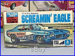 Mpc 1971 Pontiac Gto Screamin Eagle #1-1753-225 Amt 1/25 Rare Used Builder Kit