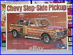 Mpc 1972 Chevrolet Step Side Pickup Kit#1-0411 Amt 1/25 Vintage F/s Model Kit